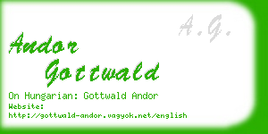 andor gottwald business card